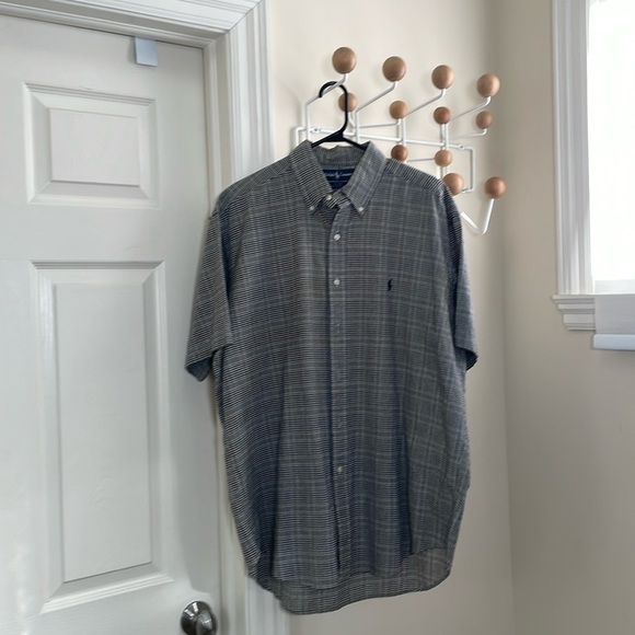Ralph Lauren Other - Ralph Lauren - 90s Vintage Blake Short Sleeve Button Down - Black/Grey - L